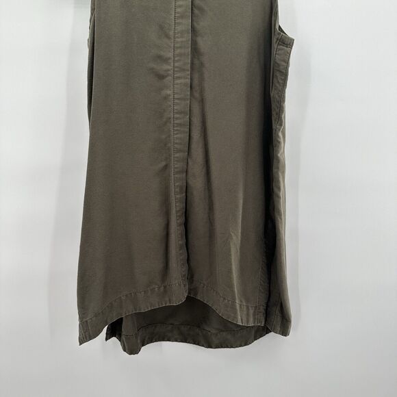 Athleta Tank Top Womens Small Green Hayes Olive Army Outdoor Longline Lyocell - Picture 3 of 11
